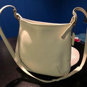 Ivory coach purse cross body